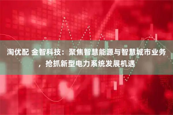 淘优配 金智科技：聚焦智慧能源与智慧城市业务，抢抓新型电力系统发展机遇