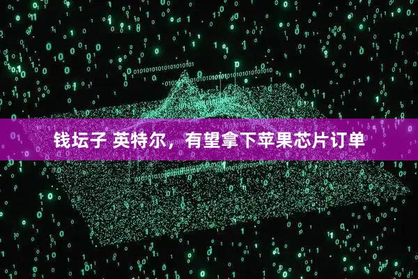 钱坛子 英特尔，有望拿下苹果芯片订单