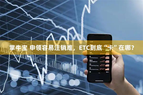 掌牛宝 申领容易注销难，ETC到底“卡”在哪？